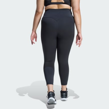 Κολάν 7/8 Optime Workout με 3 ρίγες (Plus size)