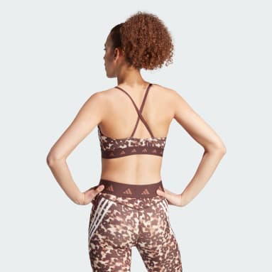 Puma crop top sports bra floral print animal running Working Out Training  Bra