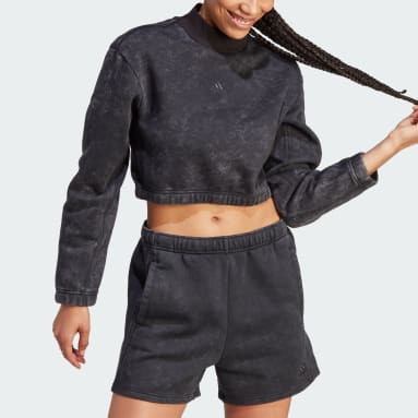 Sweat-shirt molleton délavé ALL SZN Noir Femmes Sportswear