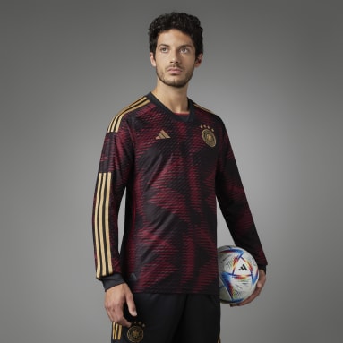 Muži Fotbal černá Venkovní dres Germany 22 Long Sleeve Authentic
