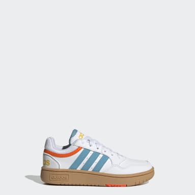 Children 4-8 Years Sportswear White Hoops Shoes