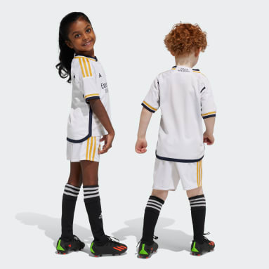 Kids Football White Real Madrid 23/24 Home Mini Kit