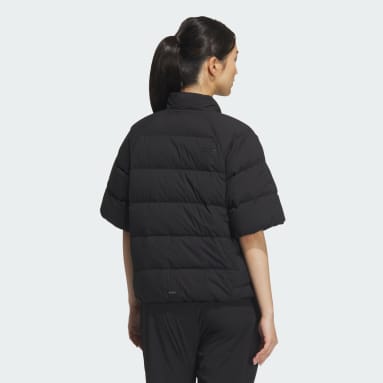 쇼트 슬리브 다운 폰초