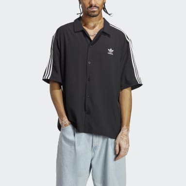 Männer Originals adicolor Classics Hemd Schwarz