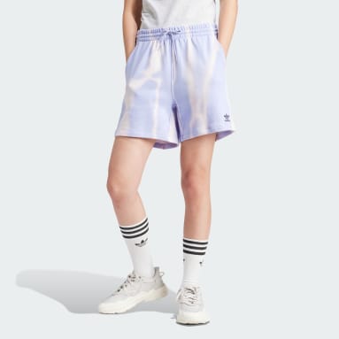 Quần Sweat Short Phủ Họa Tiết Nhuộm