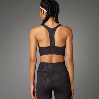 Sujetador PowerImpact Training Medium-Support Negro Mujer Gimnasio Y Entrenamiento