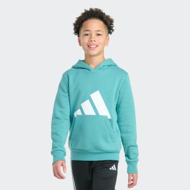 Long Sleeve Essential Big Logo Fleece Pullover Hoodie