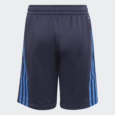 Shorts AEROREADY Primegreen 3 Tiras Azul Niño Sportswear