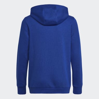 Blusa Moletom Capuz adidas Essentials Azul Meninos Sportswear