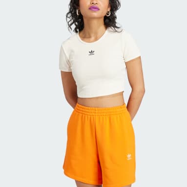 T-shirt côtelé Essentials Beige Femmes Originals