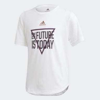 Girls Training White The Future Today AEROREADY Tee