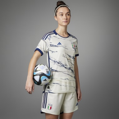 Women's Soccer White Italy 23 Away Authentic Jersey