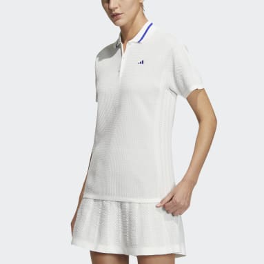 Women Golf White 스테이트먼트 프라임니트 폴로 셔츠