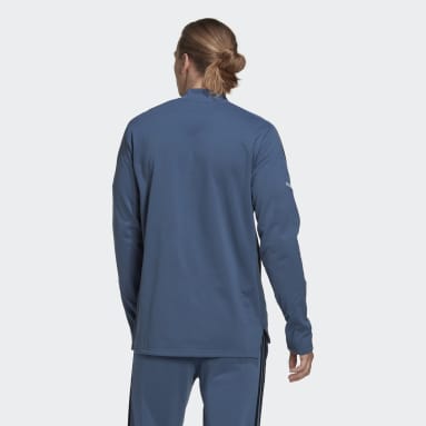 Mænd Rugby Blå All Blacks Rugby 1/4-Zip Fleece sweatshirt