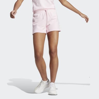 Essentials Linear French Terry Shorts Rosa