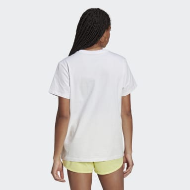Frauen Originals Loose Collegiate T-Shirt Weiß
