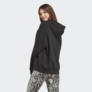 Buzo con Capucha Logo Negro Mujer Originals