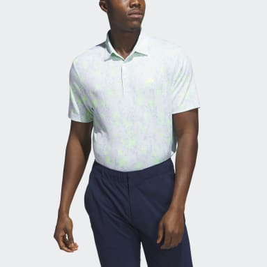Heren Golf groen Burst Jacquard Poloshirt