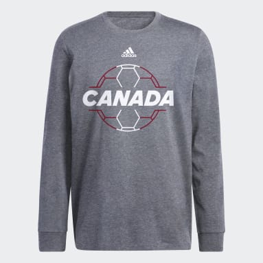 Sweat-shirt Soccer Ball Crewneck gris Hommes Entraînement