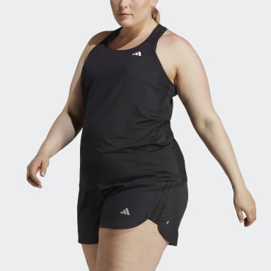 Kvinder Løb Sort Own the Run Running Plus Size tanktop
