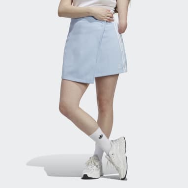 Gonna adicolor Classics 3-Stripes Short Wrapping Blu Donna Originals