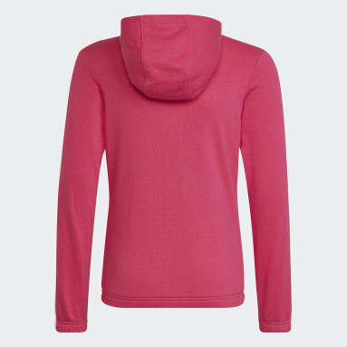 Mädchen Sportswear Essentials 3-Streifen Kapuzenjacke Rosa