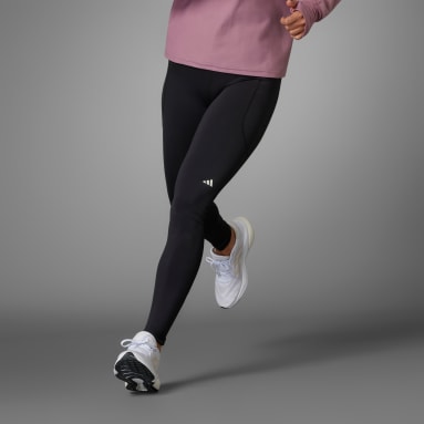 ผู้หญิง วิ่ง สีดำ กางเกงเลกกิ้งขายาว DailyRun