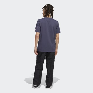 Polera Shmoofolio Pintado Manga Corta Azul Hombre Originals