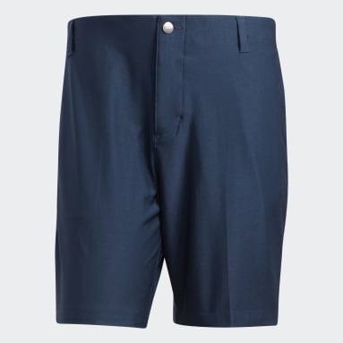 Men Golf Blue Ultimate365 3-Stripes Golf Shorts
