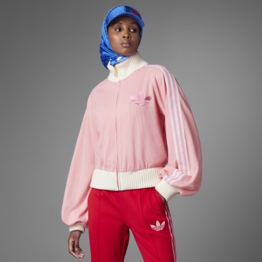Women Lifestyle Pink Adicolor 70s Blouson Track Top