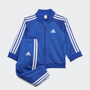 Kinder Sportswear 3-Streifen Tricot Trainingsanzug Blau