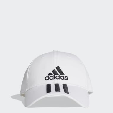 Lifestyle White Six-Panel Classic 3-Stripes Cap
