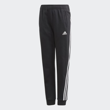 Pantalon 3-Stripes Tapered Leg Noir Filles Sportswear