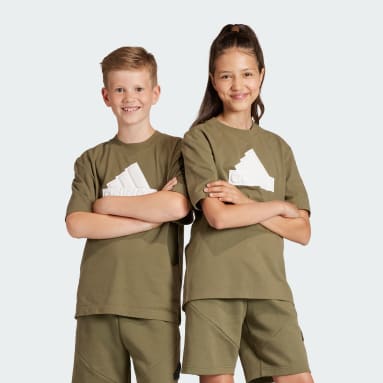 T-shirt Future Icons Logo Piqué vert Adolescents 8-16 Years Sportswear