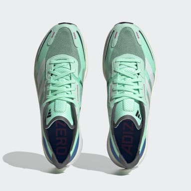 Men Running Turquoise Adizero Boston 11 Shoes