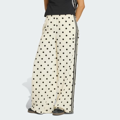 SATIN POLKA DOTS WIDE LEG BYXOR
