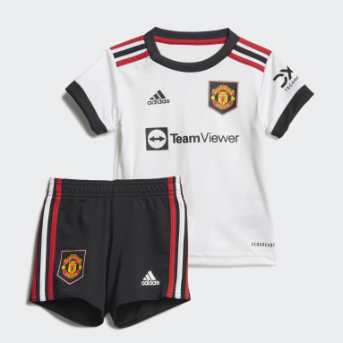 Deti Futbal biela Súprava Manchester United 22/23 Away Baby
