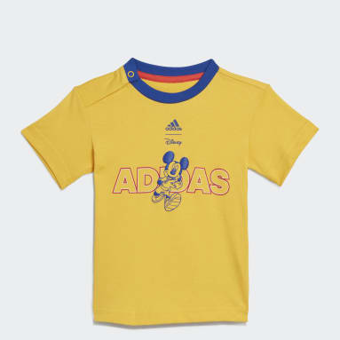T-shirt Rato Mickey adidas x Disney Dourado Criança Sportswear