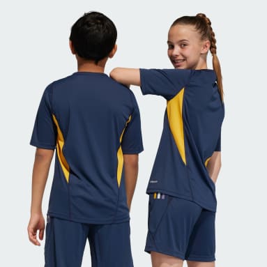 Kinder Fußball Real Madrid Tiro 23 Trainingstrikot Blau