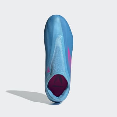 Guayos X Speedflow.3 Sin Cordones Terreno Firme Azul Niño Fútbol