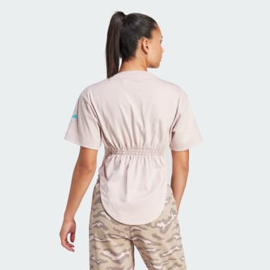 adidas by Stella McCartney スポーツウェア カーブドヘム 半袖Tシャツ