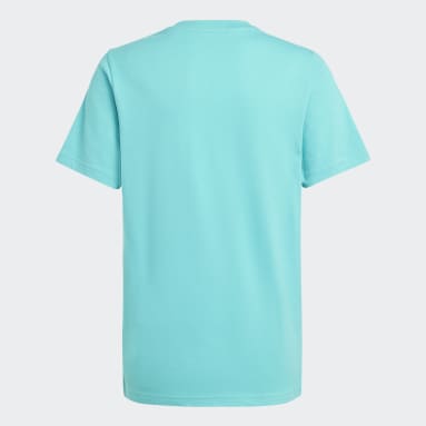 Girls Football Turquoise Messi Football Graphic Tee