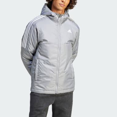 Men's Essentials Grey Essentials Insulated Hooded Jacket