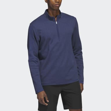 Haut 3-Stripes Quarter-Zip Bleu Hommes Golf