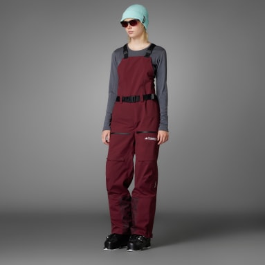 CALÇAS COM ALÇAS 3L GORE-TEX TECHROCK TERREX Bordô Mulher TERREX