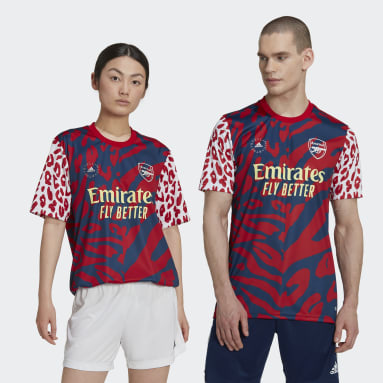 Männer adidas by Stella McCartney FC Arsenal x adidas by Stella McCartney Pre-Match Shirt Rot
