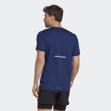 Men Running Blue X-City Cooler Tee