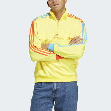 Men Sportswear Yellow adidas Kidcore Half-Zip Sweatshirt