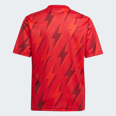Camiseta calentamiento Arsenal Rojo Niño Fútbol