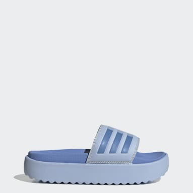 Chinelos de Plataforma Adilette Azul Mulher Sportswear